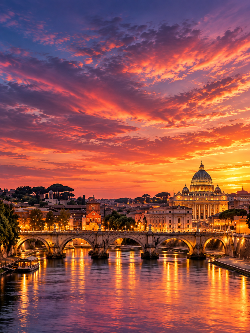 Rome at sunset